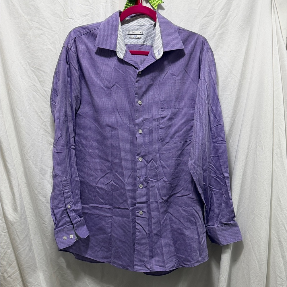 Van Heusen Lavender Button-Up Shirt